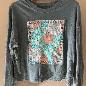 Cropped Graphic Long Sleeve